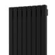 Дизайн-радиатор отопления Warmmet Luxe 60 V в черном цвете RAL 9005