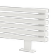Дизайн-радиатор отопления Warmmet Cube HN в белом цвете RAL 9016