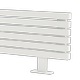 Дизайн-радиатор отопления Warmmet Luxe 60 HN в белом цвете RAL 9016